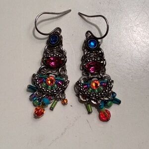Firefly crystal beaded earrings
